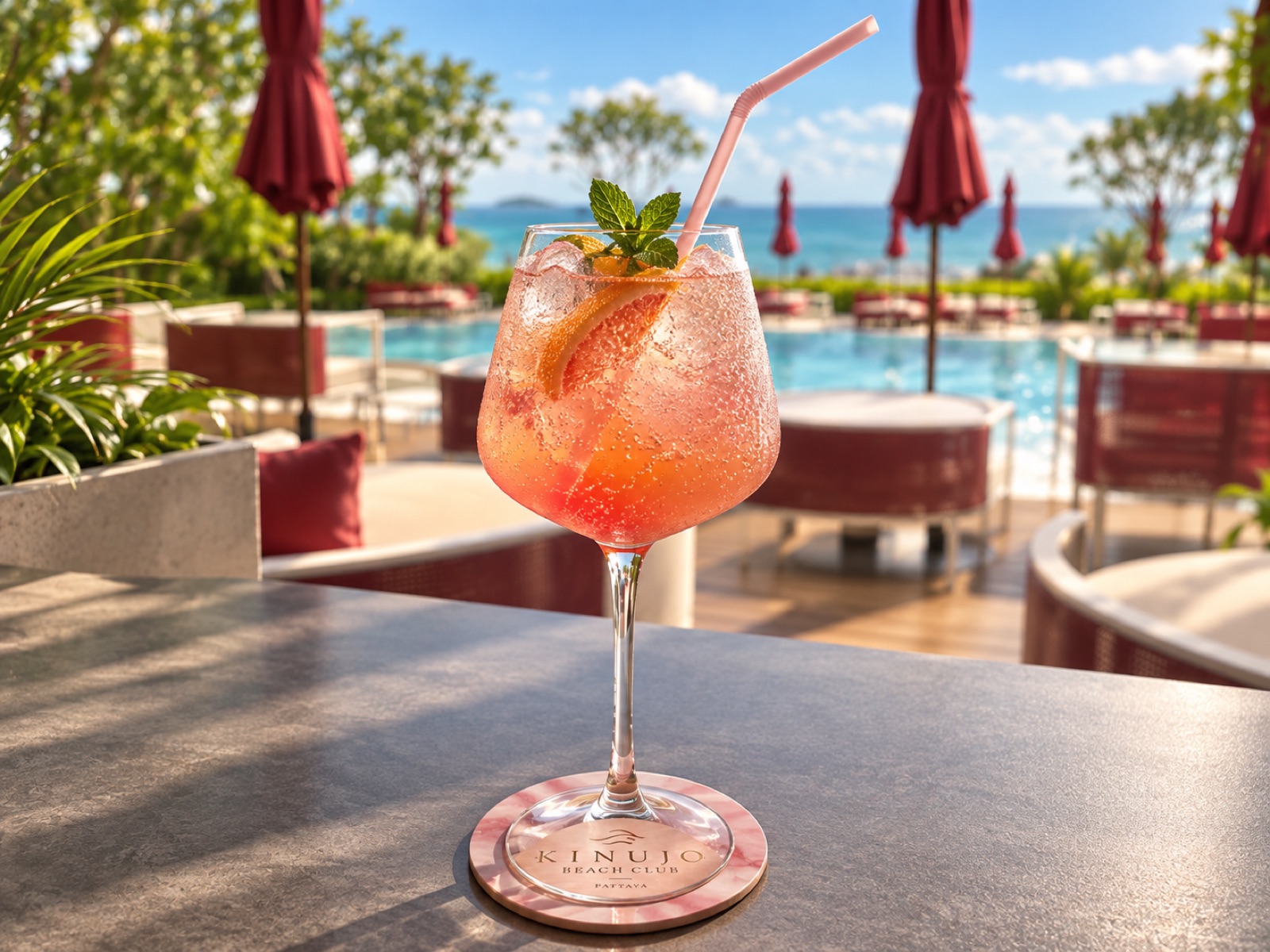 Poolside at KINUJO BEACH CLUB